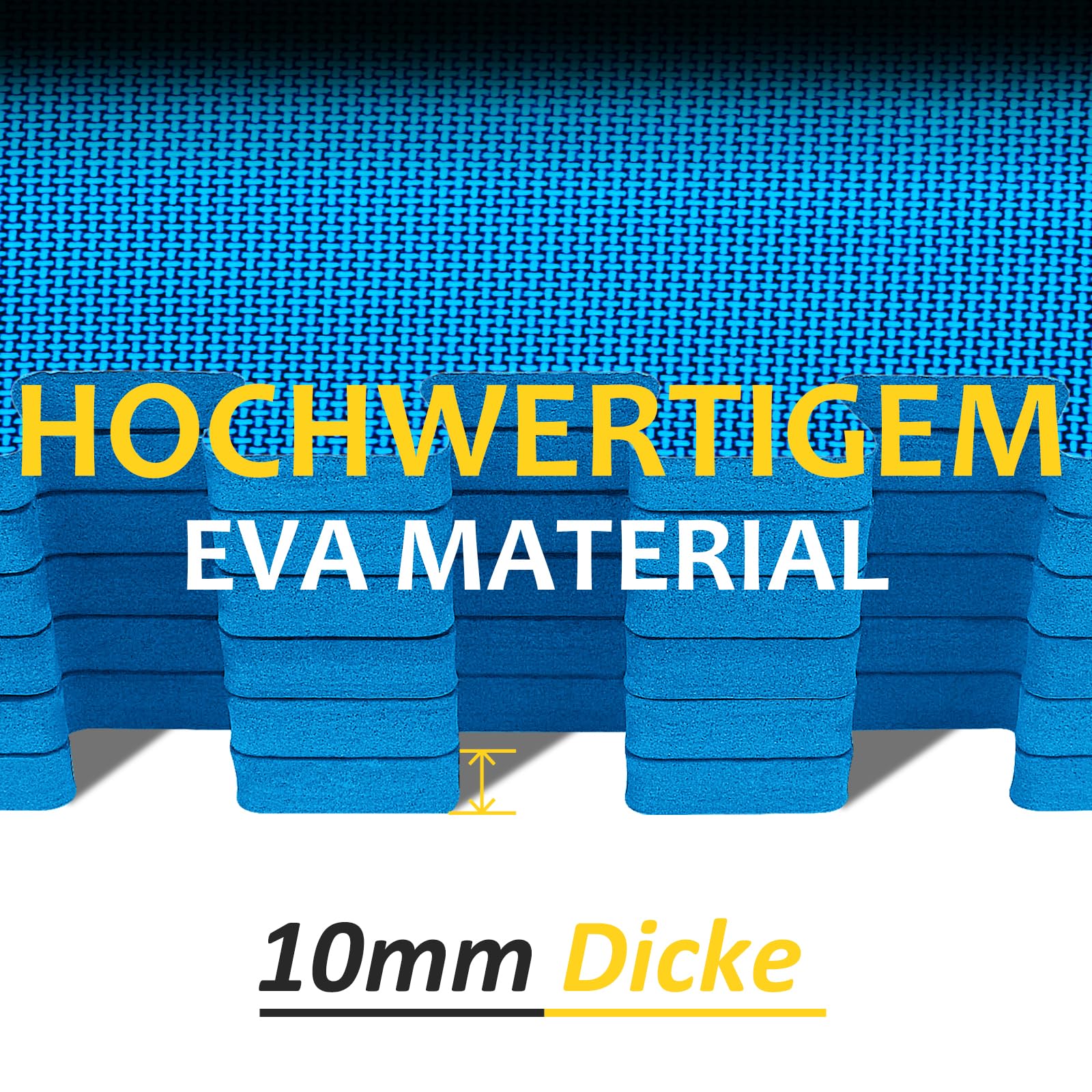 Eva Lot de 24 tapis de protection de sol en puzzle [33% de quantité en plus] – Tapis de sport antidérapant pour salle de fitness et équipement de fitness, tapis de sol anti-chute pour l'extérieur et