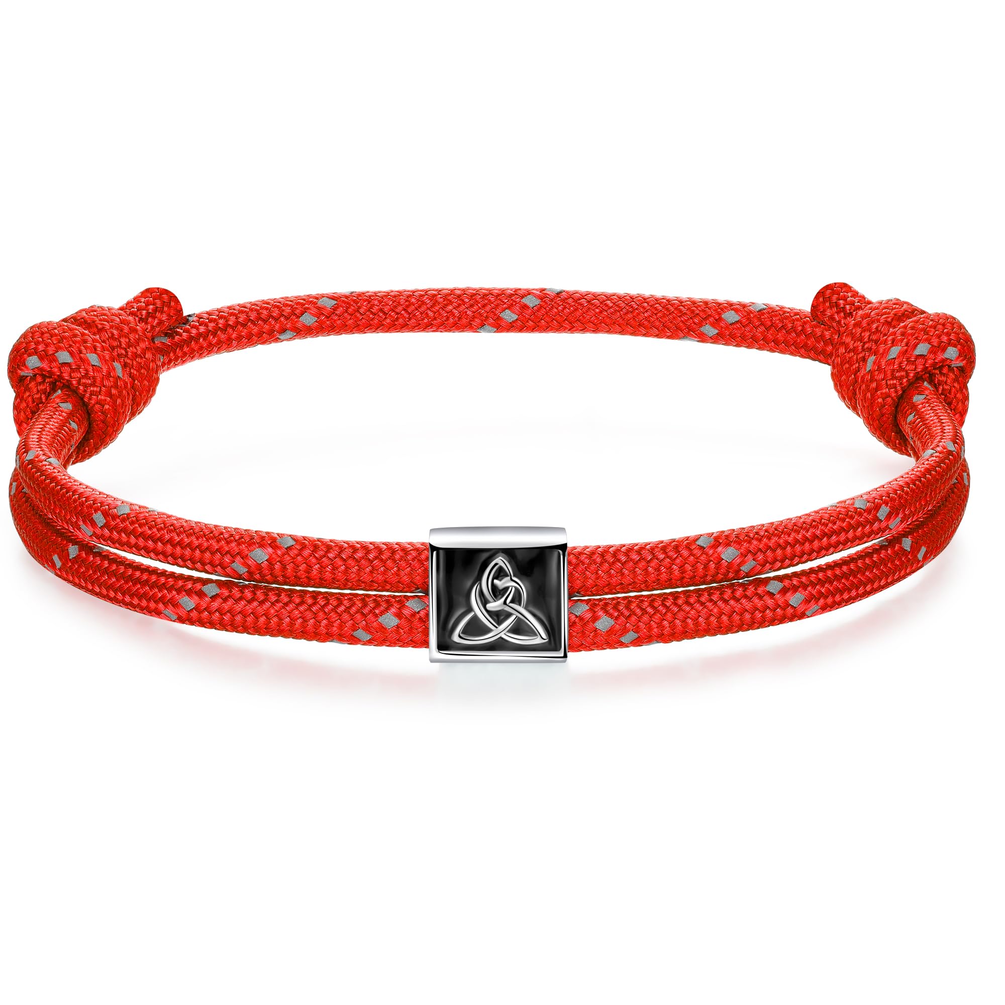 J.Endéar Bracciale Uomo Vichingo Con Bussola | Argento 925, Corda Nautica, Regolabile, Gioiello Vintage Unisex
