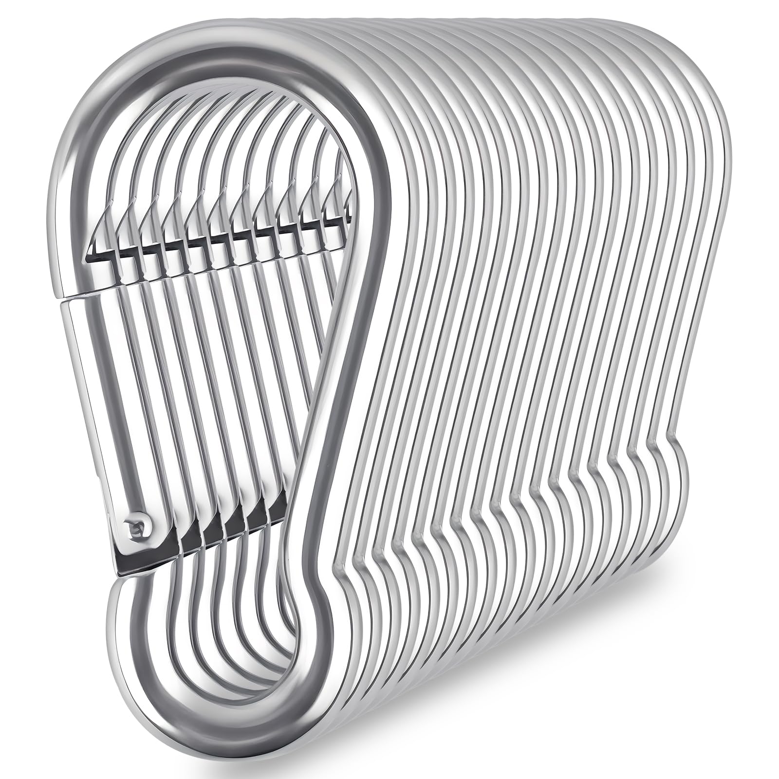 KATUMO M7 Heavy Duty Snap Hooks, 2.75 inch Carabiner Clip Quick Link, 418LBS Holding Capacity Stainless Steel Spring Clips for Hanging Hammock Climbing Hiking Traveling Camping Indoor &amp; Outdoor