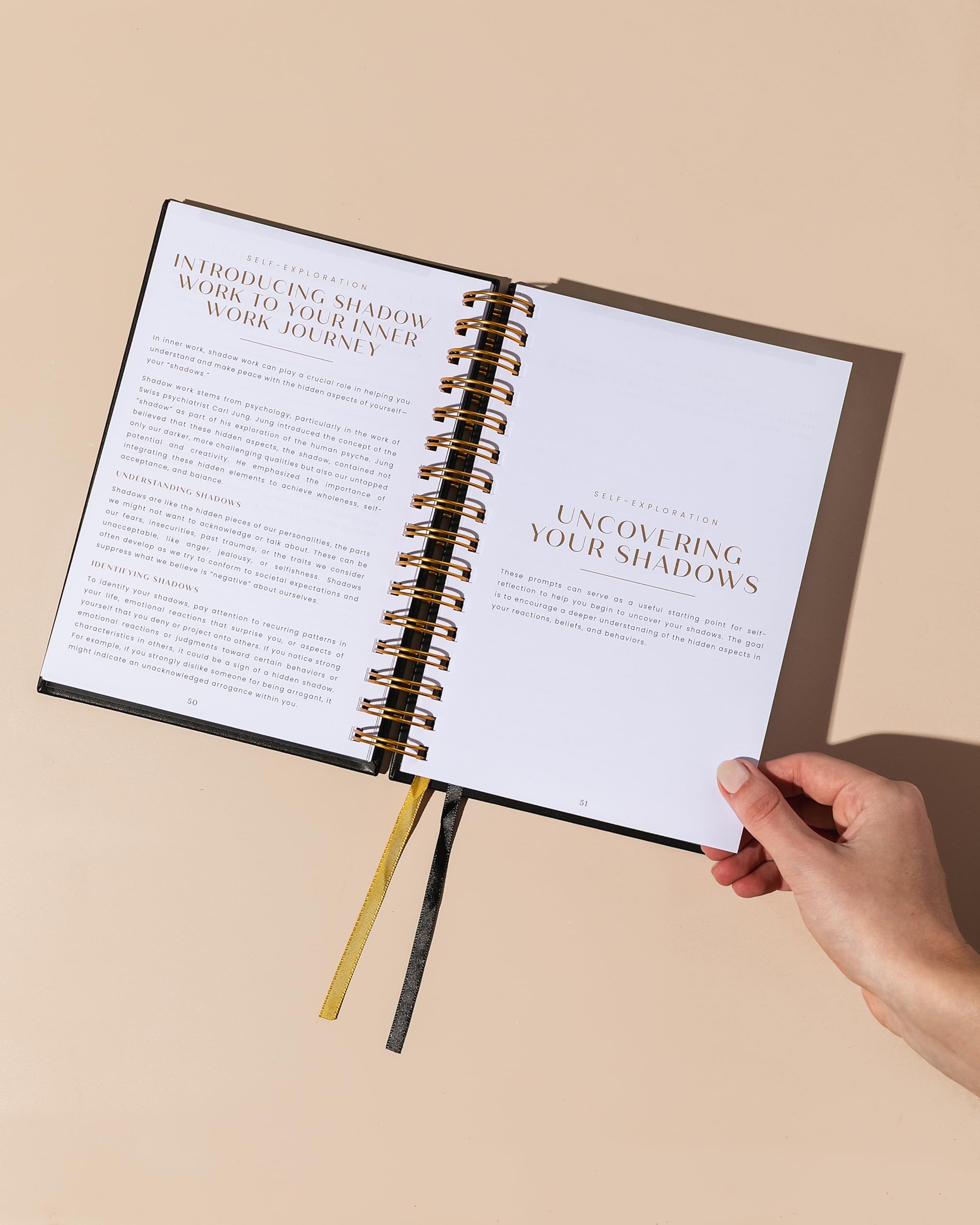 Mental Health & Shadow Work Journal Empower – Geführte Aufforderungen zur Reduzierung von Angstzuständen, Aufbau von Achtsamkeit und emotionaler Heilung – ein Werkzeug für Selbstbewusstsein und