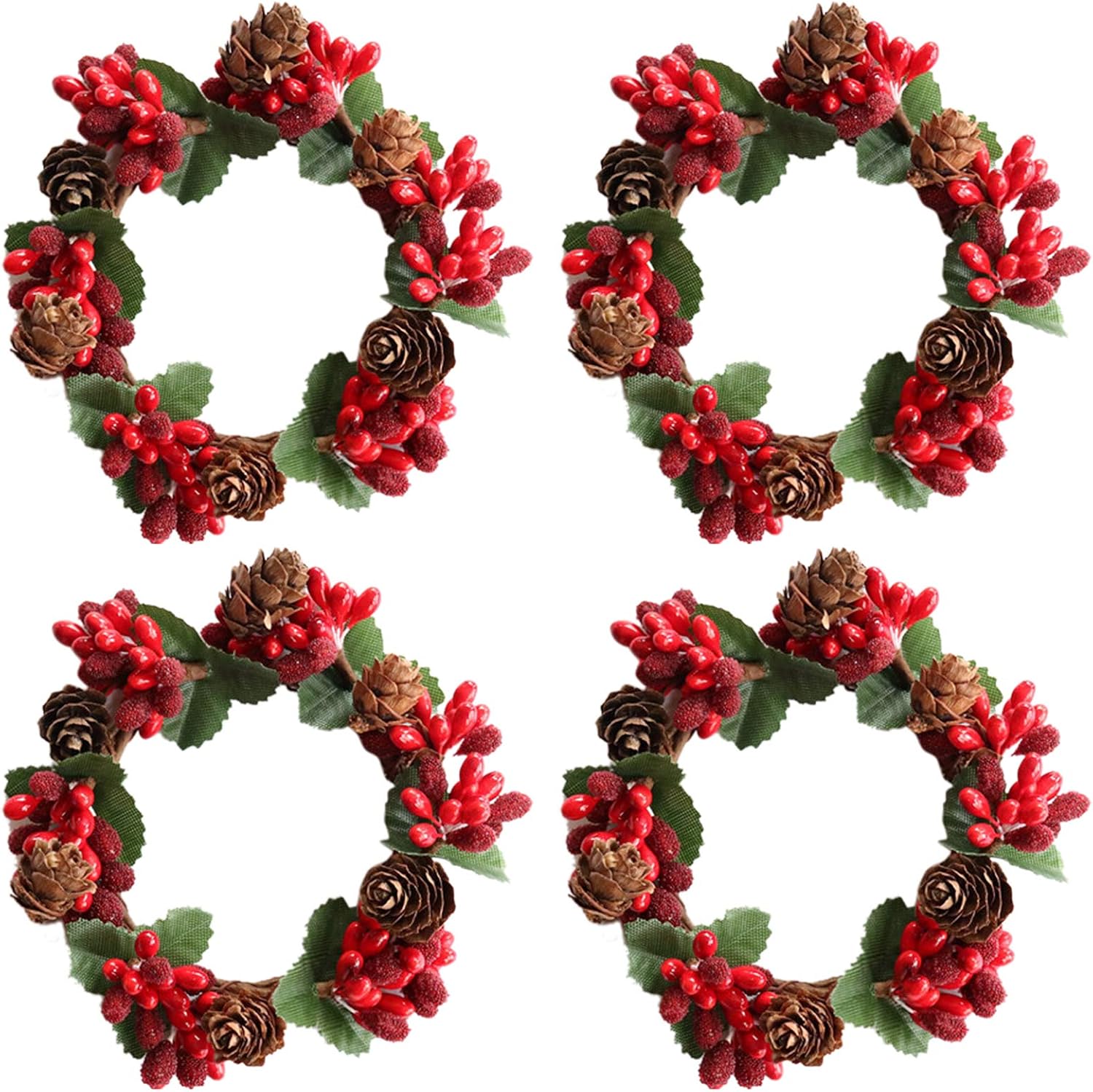 ChezMax Candle Rings Berry Tea Light Ring Small Candle