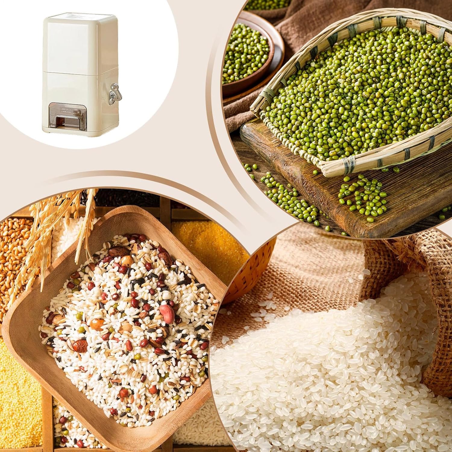 Leakproof Storage Bucket - Rice Container Organizer, Large Capacity Food Accent Style, Compact Pantry Storage Design, Bin Functional Piece, Kitchen Accessories for Restaurant, Freezer, Apartment