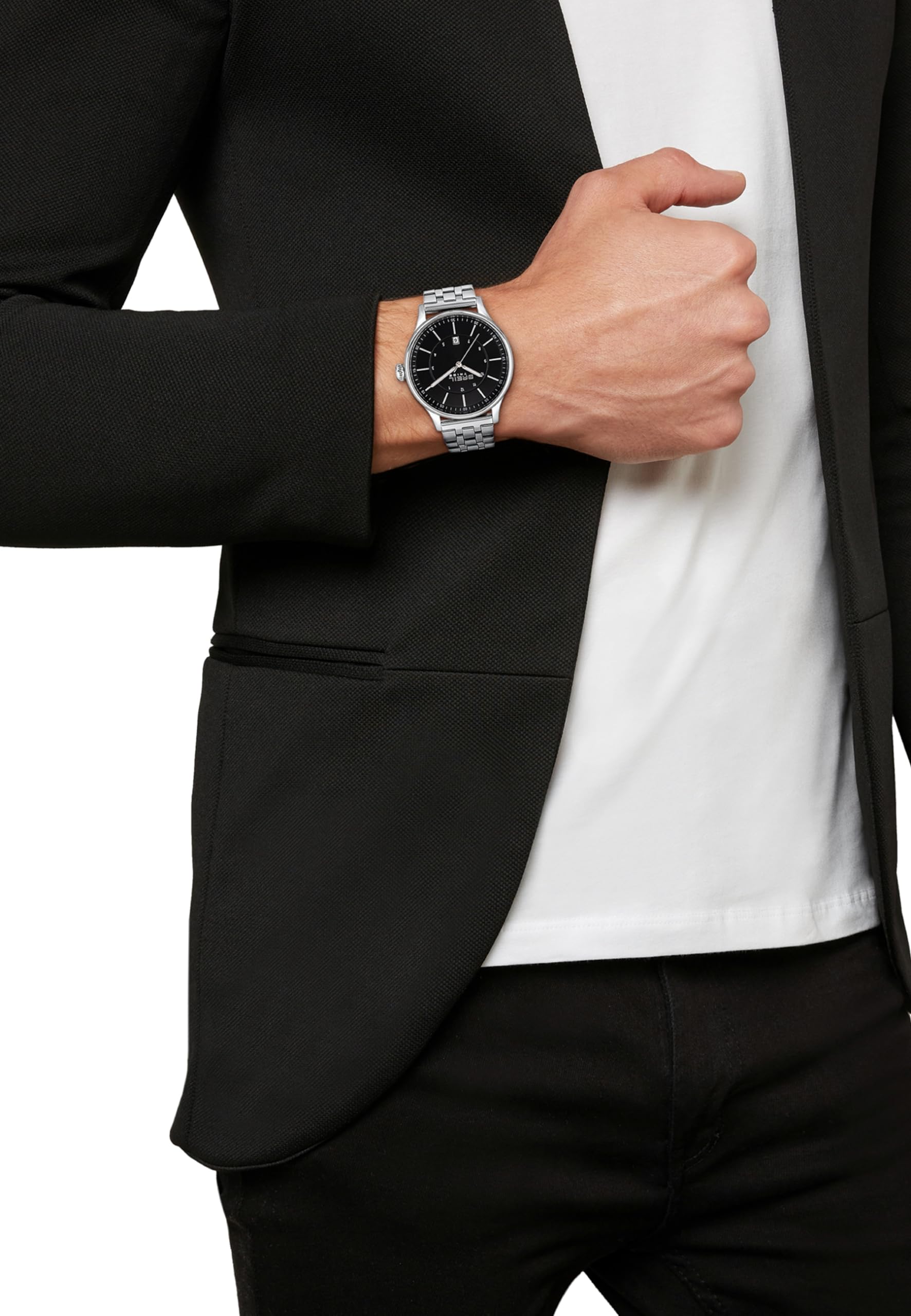 Breil Orologio Uomo, Bracciale in Acciaio, Cassa 42 cm