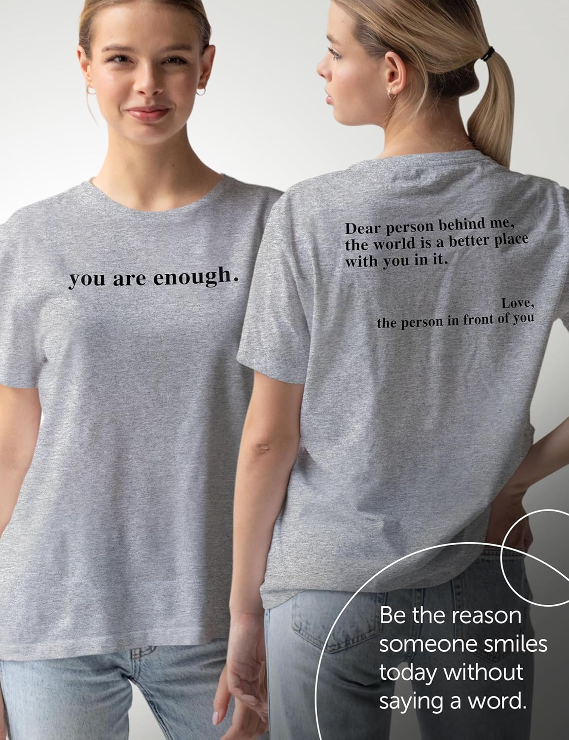 You Are Enough Hoodie - Inspirational Mental Health Dear Person Behind Me Hoodie - Dear Person Behind Me Shirt - You Are Enough Sweatshirt - Dear Person Behind Me Sweatshirt Multi - Image 6