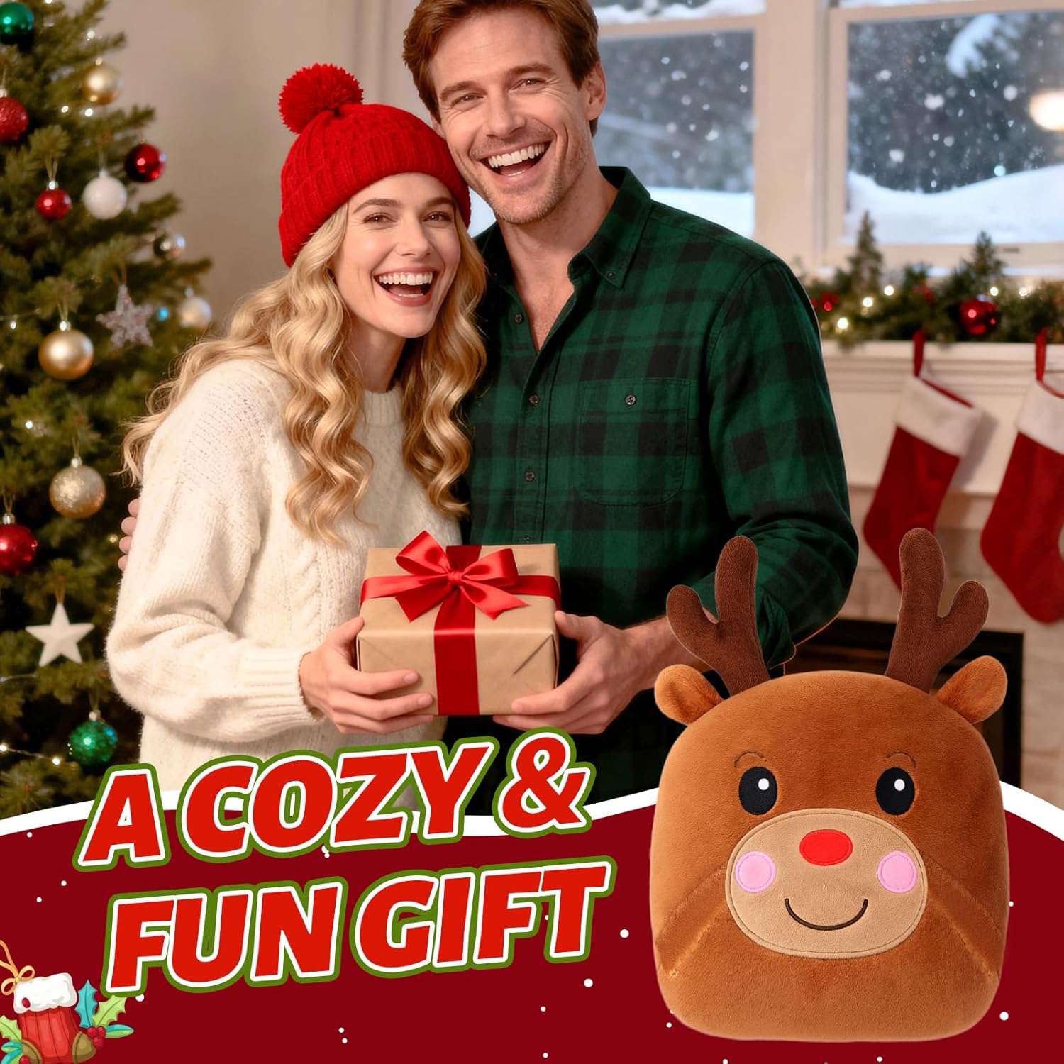 Snowy Owl Wearable Hooded Blanket Adult Gift - Cozy Blanket Hoodie Cape Throw for Women Men, Birthday Holiday Presents - Image 6