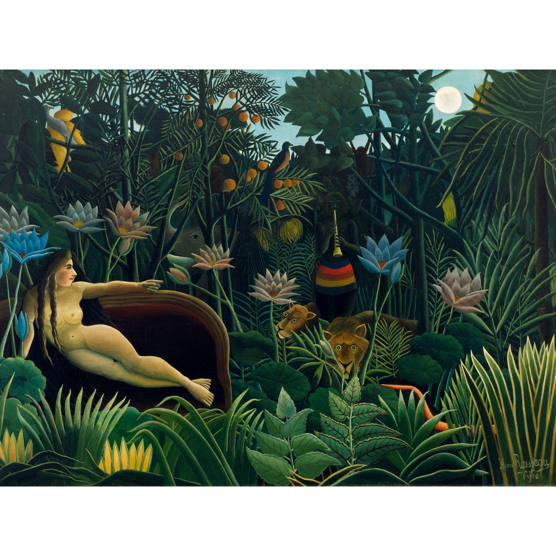 Henri Rousseau Le Rve Large Wall Art Print Canvas Premium Poster Mural