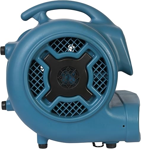 Miniatura 80 de XPOWER P-630HC Pro 1/2 HP 2800 CFM Movimiento de aire centrífugo, secadora de alfombras, ventilador de piso, soplador, mango telescópico y ruedas