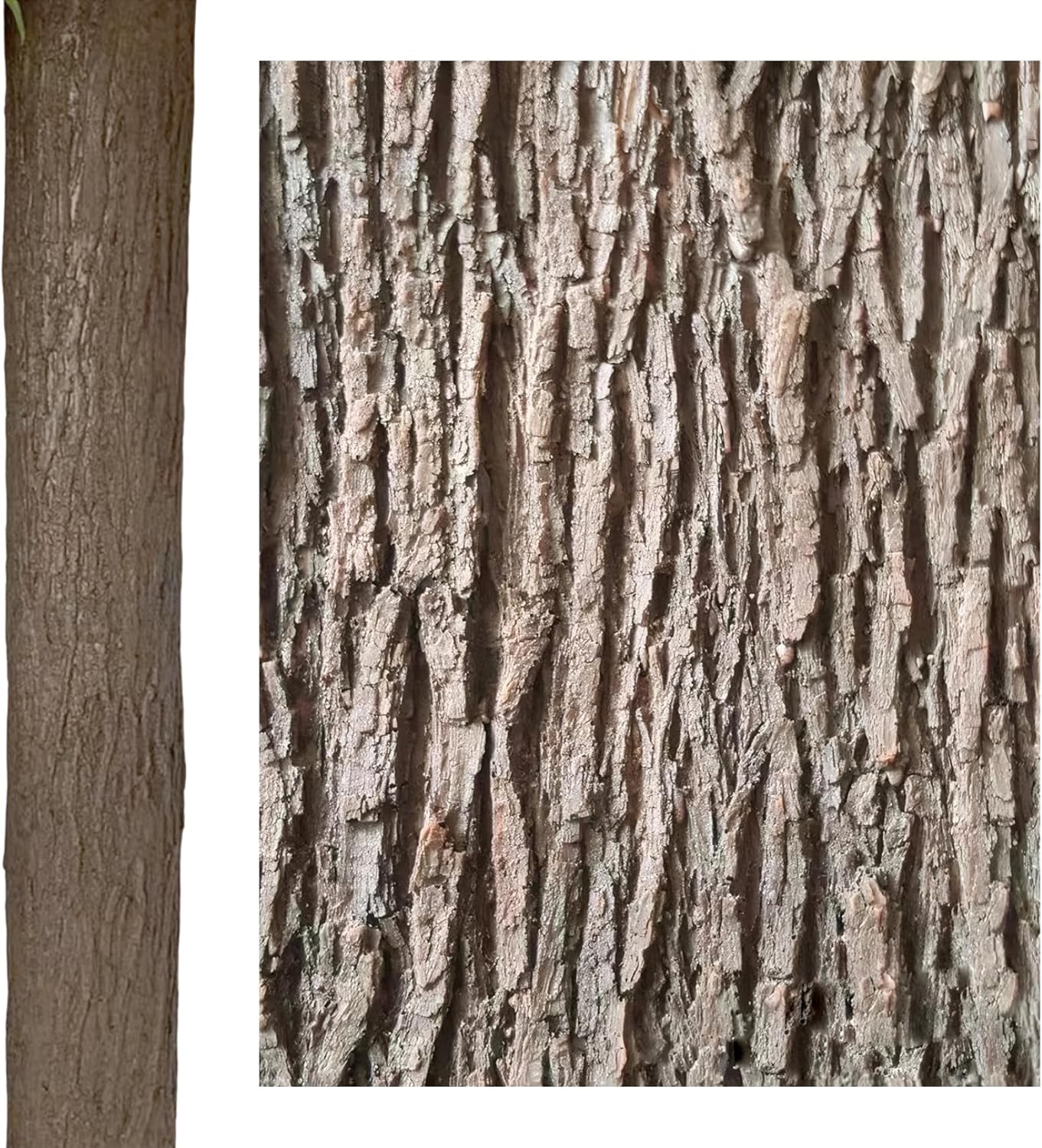 Artificial Tree Bark 79x16 Inch Bark Decoration Cuttable Simulation for Columns Pipes Walls Floors Garden Landscape Tree Decoration Cover