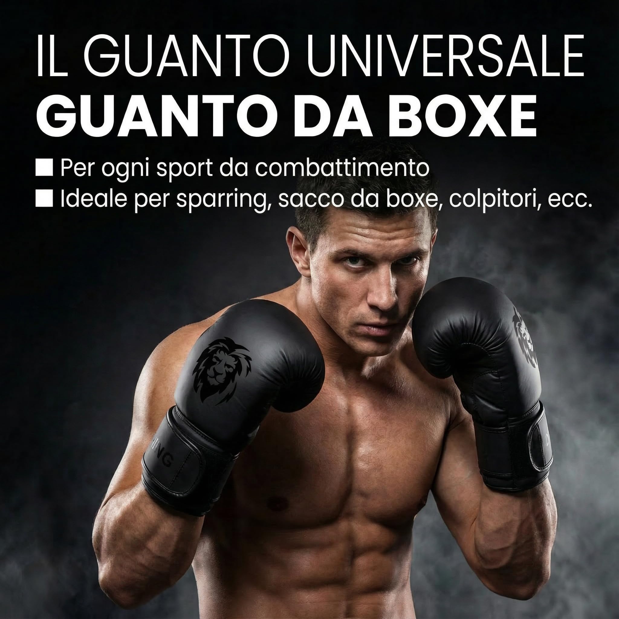 FIGHTR® Guantoni da Boxe Massima Protezione Stabilità per Boxe MMA Muay Thai Kickboxing Taglie 8-16 oz Borsa Trasporto