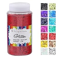 Vista 48 de Craft and Party, botella de una libra de purpurina para manualidades y decoración (borgoña)