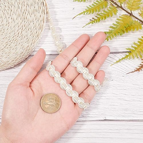 Miniatura 3 de PH PandaHall 15M (16 yardas) 12 pulgadas (0.551 in) patrón de curva de nailon para disfraz, manualidades, costura, joyería, fabricación de joyas,