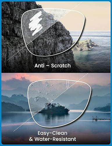 Miniatura 5 de GUDVUE Gafas de luz azul para hombre, gafas rectangulares para computadora y juegos, NegroGunmetal Pro