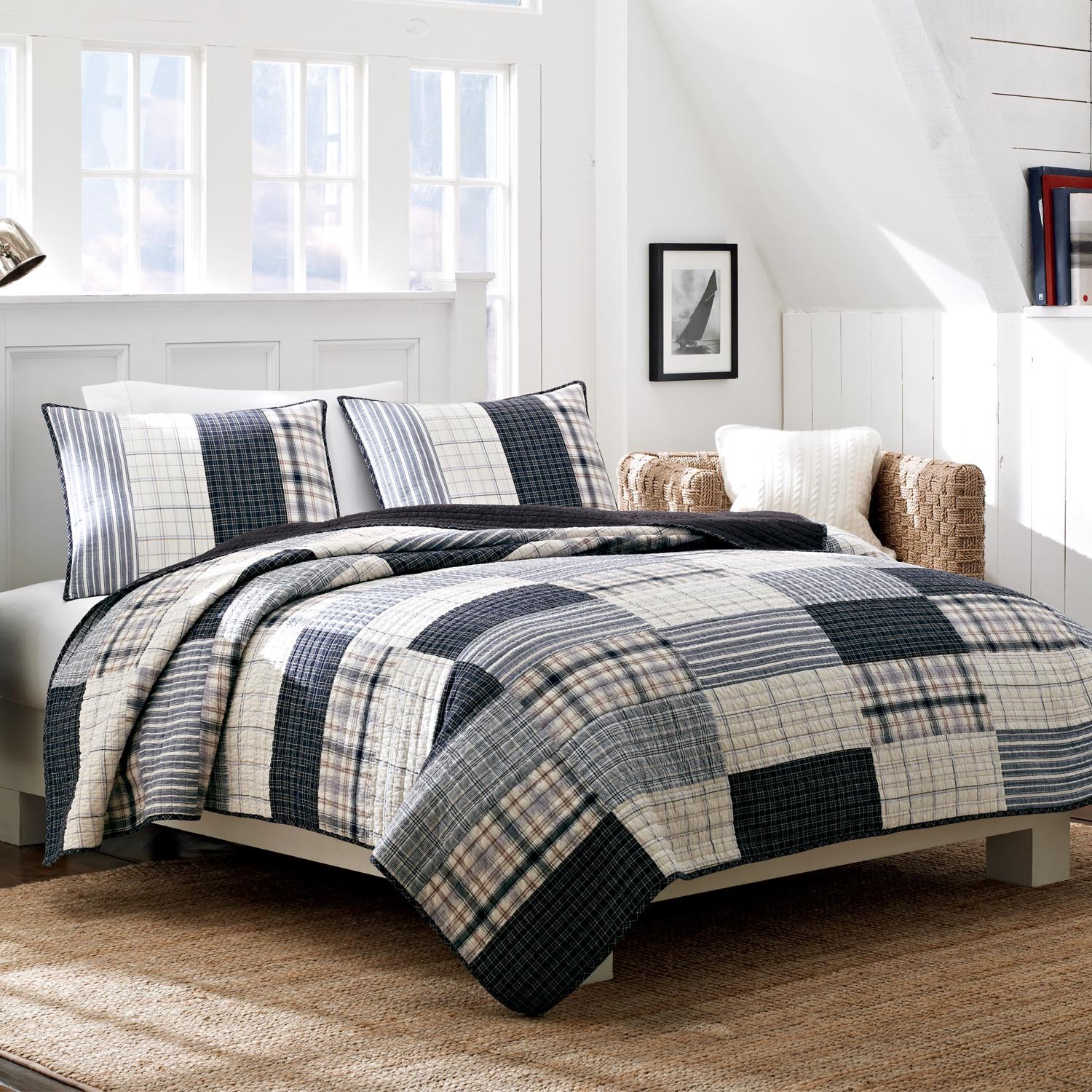 Nautica Longview Cotton Quilt, Full/Queen