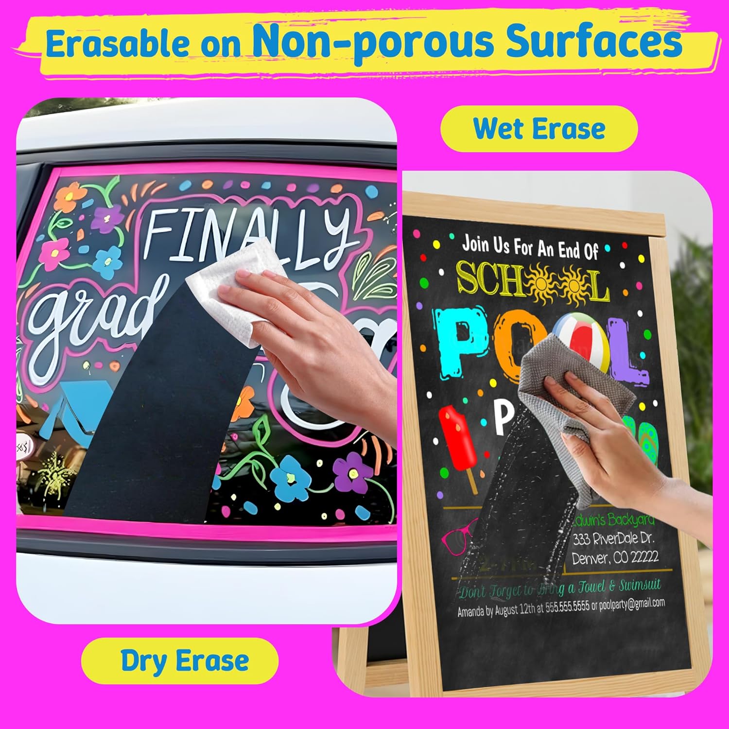 16 Colors Tip Liquid Chalk Markers Erasable for Blaboard,