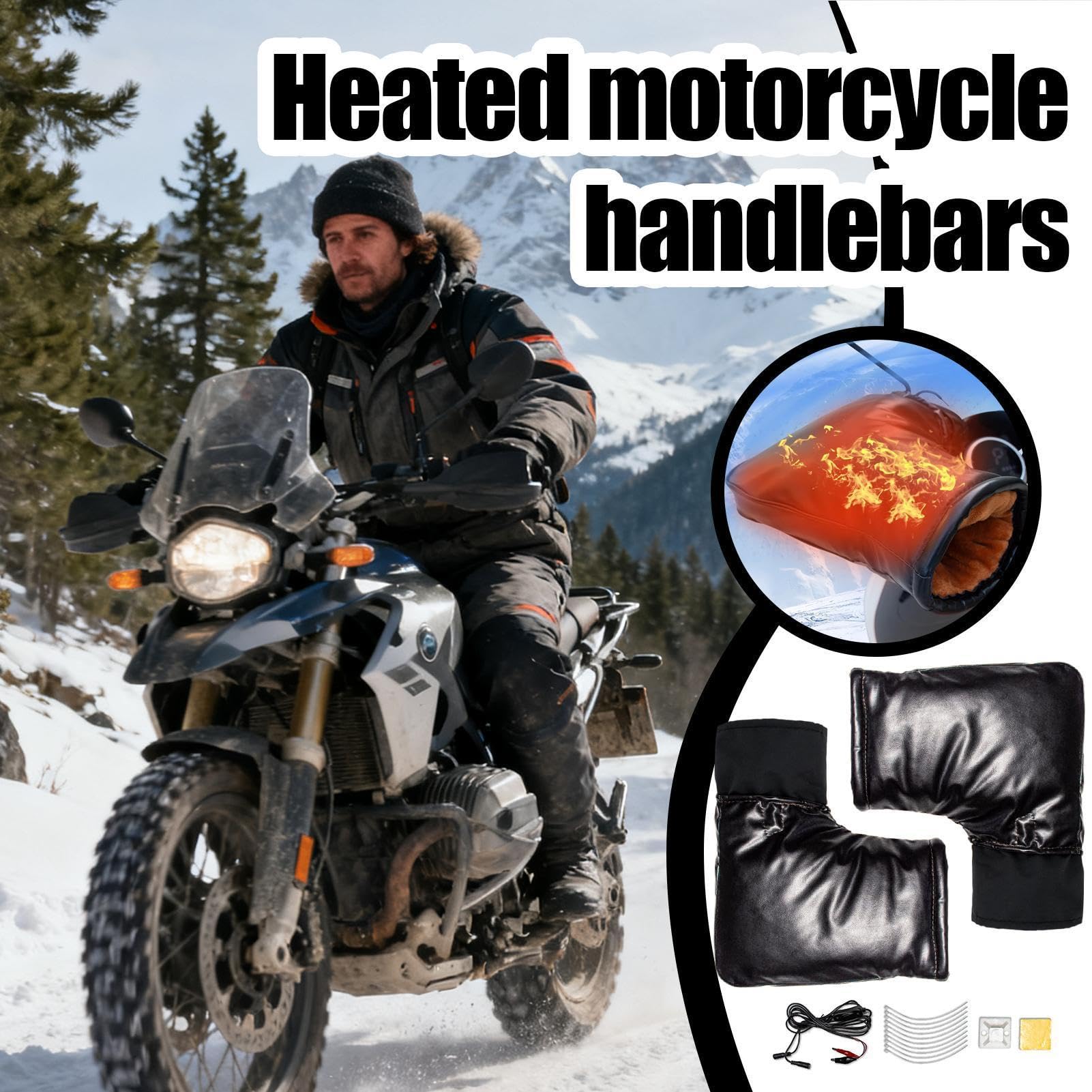 Manoplas Para Manillar De Moto Manoplas Calefactables 12V