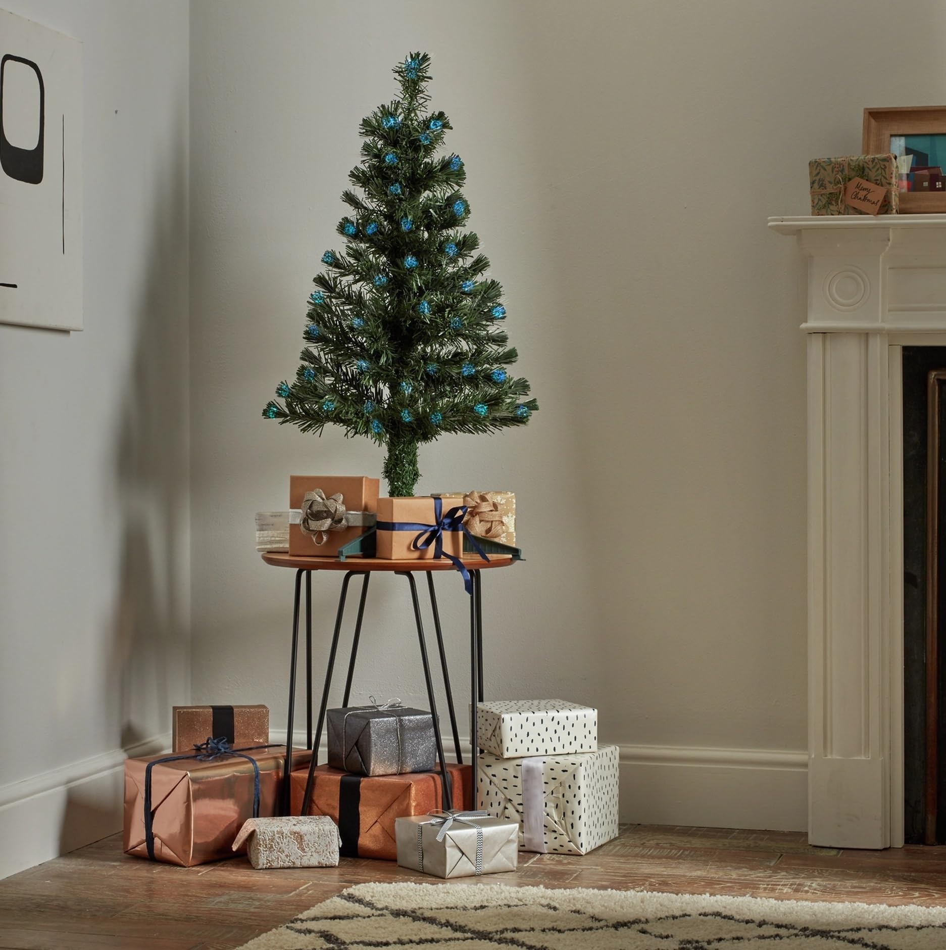 Green Home 3Ft Fibre Optic Christmas Tree