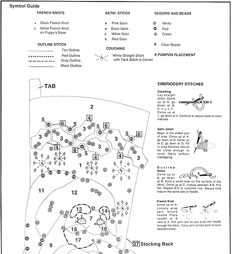 Miniatura 4 de Bucilla - Cachorro de Papá Noel - Kit de medias de 18" con apliques de fieltro 82901