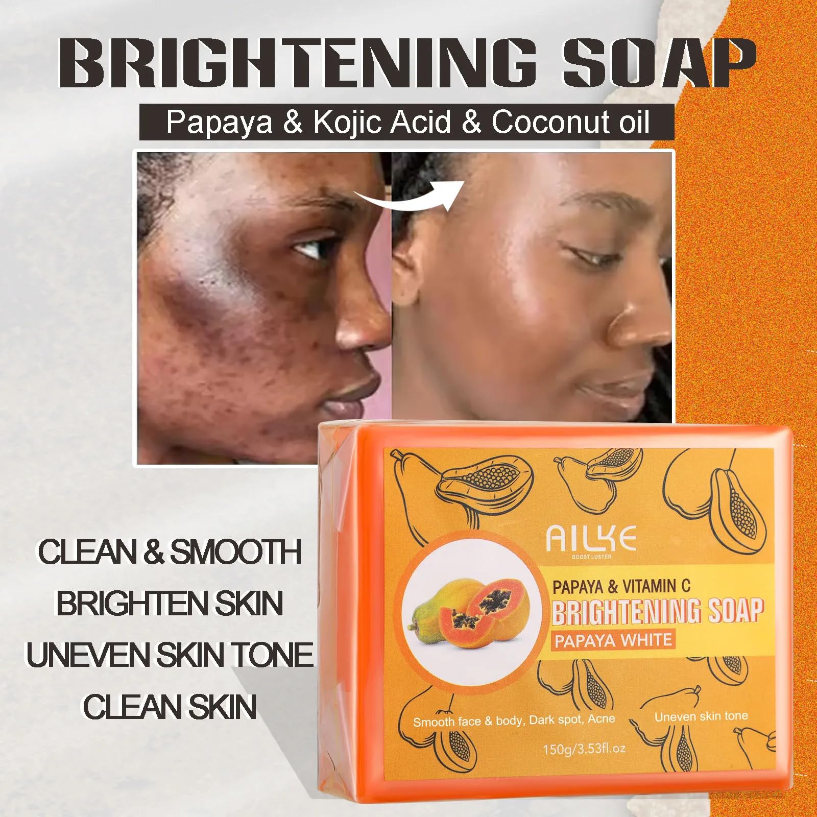 Set di cura della pelle sbiancante al glutathion 5 in 1, crema idratante in profondità, crema antimacchia, riduce la pigmentazione della melanina, illumina il colore, pelle viva