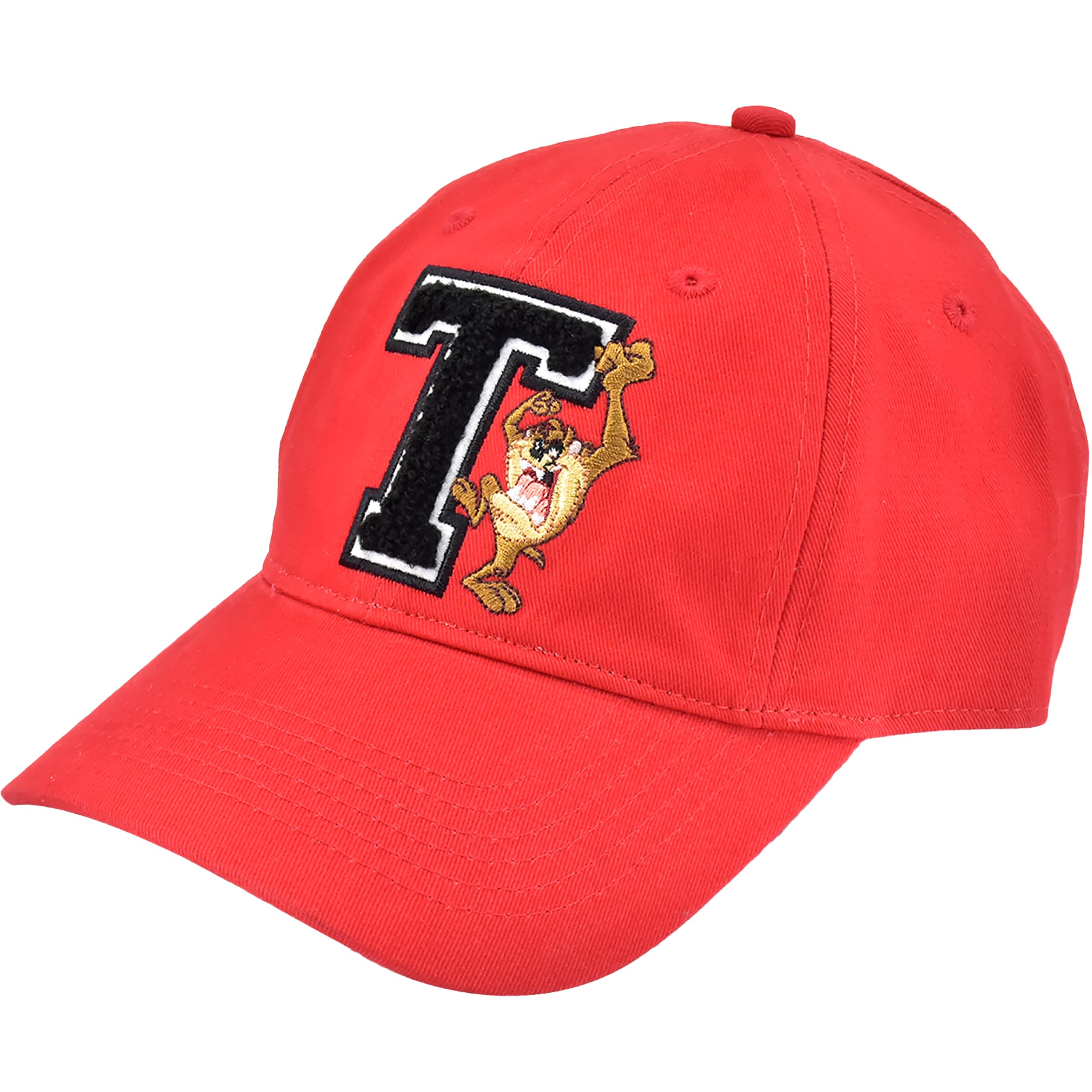 Looney Tunes Dad Hat, Tazmanian Devil Adult Cotton Baseball Cap with Curved Brim, Red, One Size