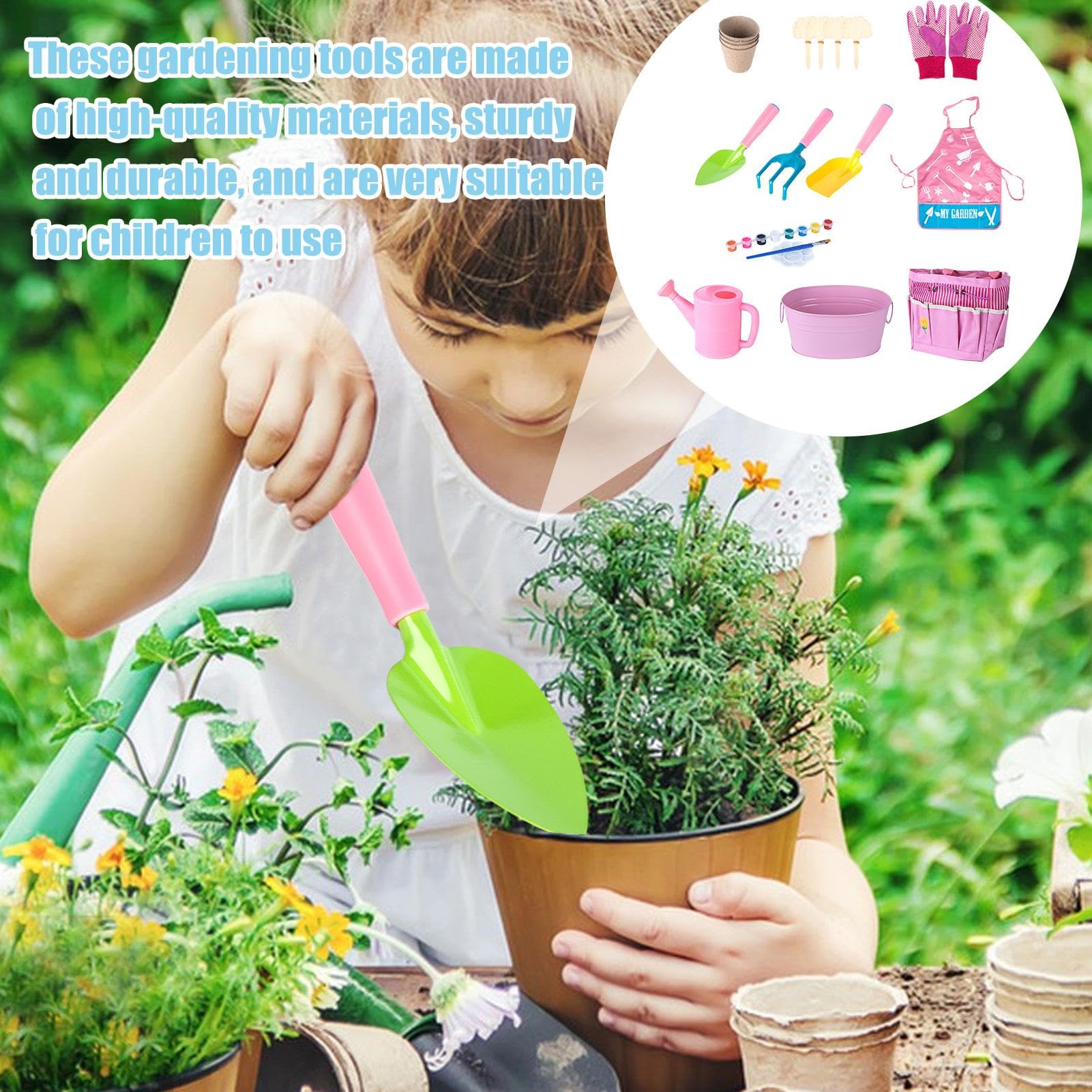 Juego de Jardinería, Juguete al Aire Libre para regadera, Pala, Herramientas RaGarden para Herramientas de jardinería para, Juguete al Aire Libre para 20X -