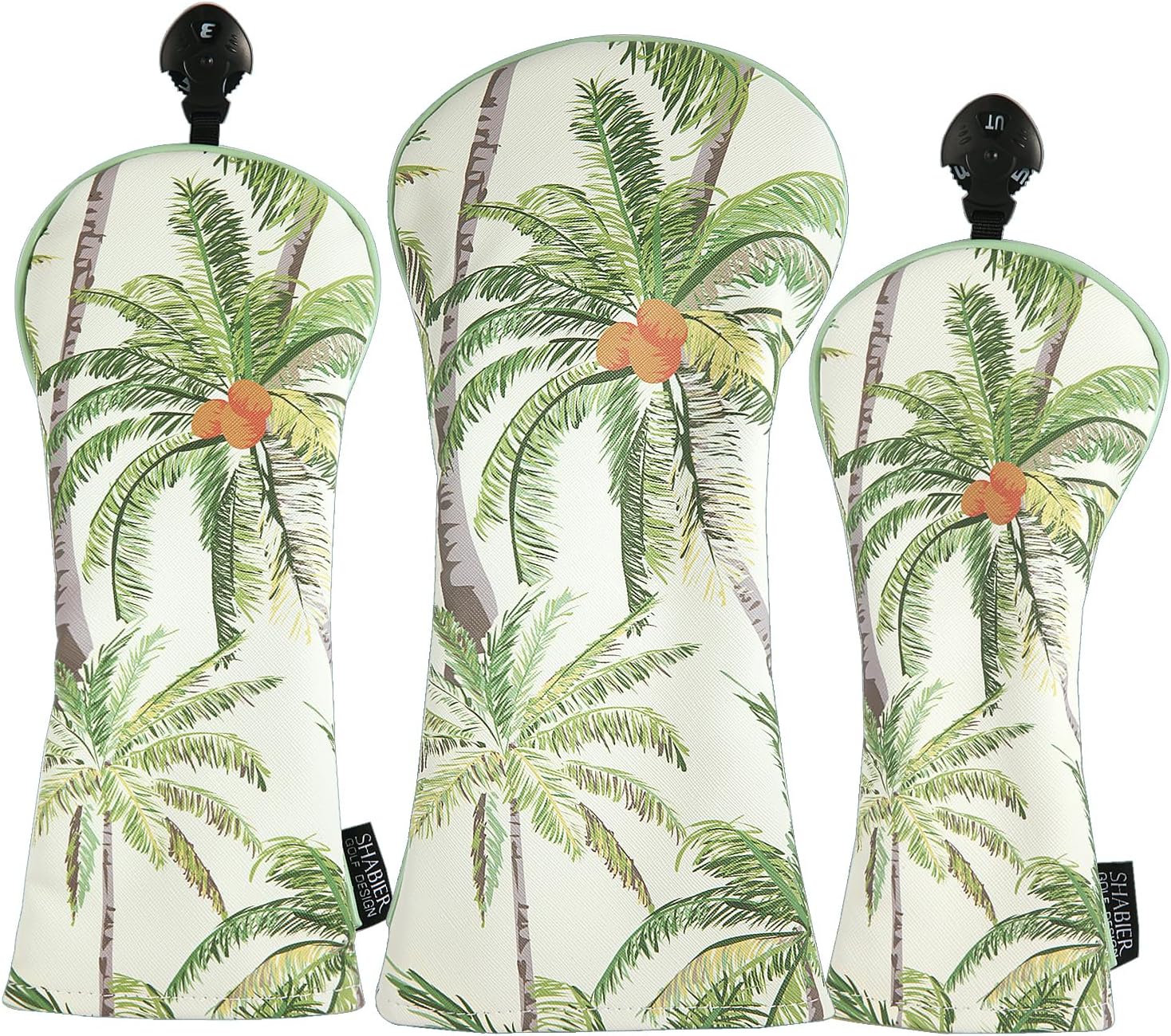 SHABIER Green Golf Head Cover Beautiful Tropical Palm, Vintage Hawaii Style Golf Head Cover for Head Club