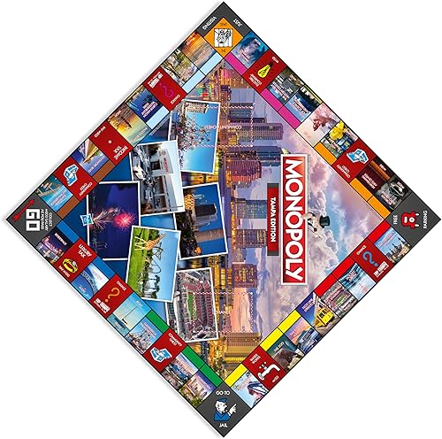 Miniatura 4 de Juego de mesa familiar Tampa Monopoly para 2 a 6 jugadores, adultos y niños a partir de 8 años, compra, vende e intercambia tu camino hacia el éxito