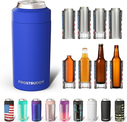 Miniatura 23 de Frost Buddy Universal Buddy - Enfriador de latas, se adapta a todos, para botellas regulares de 12 y 16 onzas o de tamaño delgado, acero inoxidable