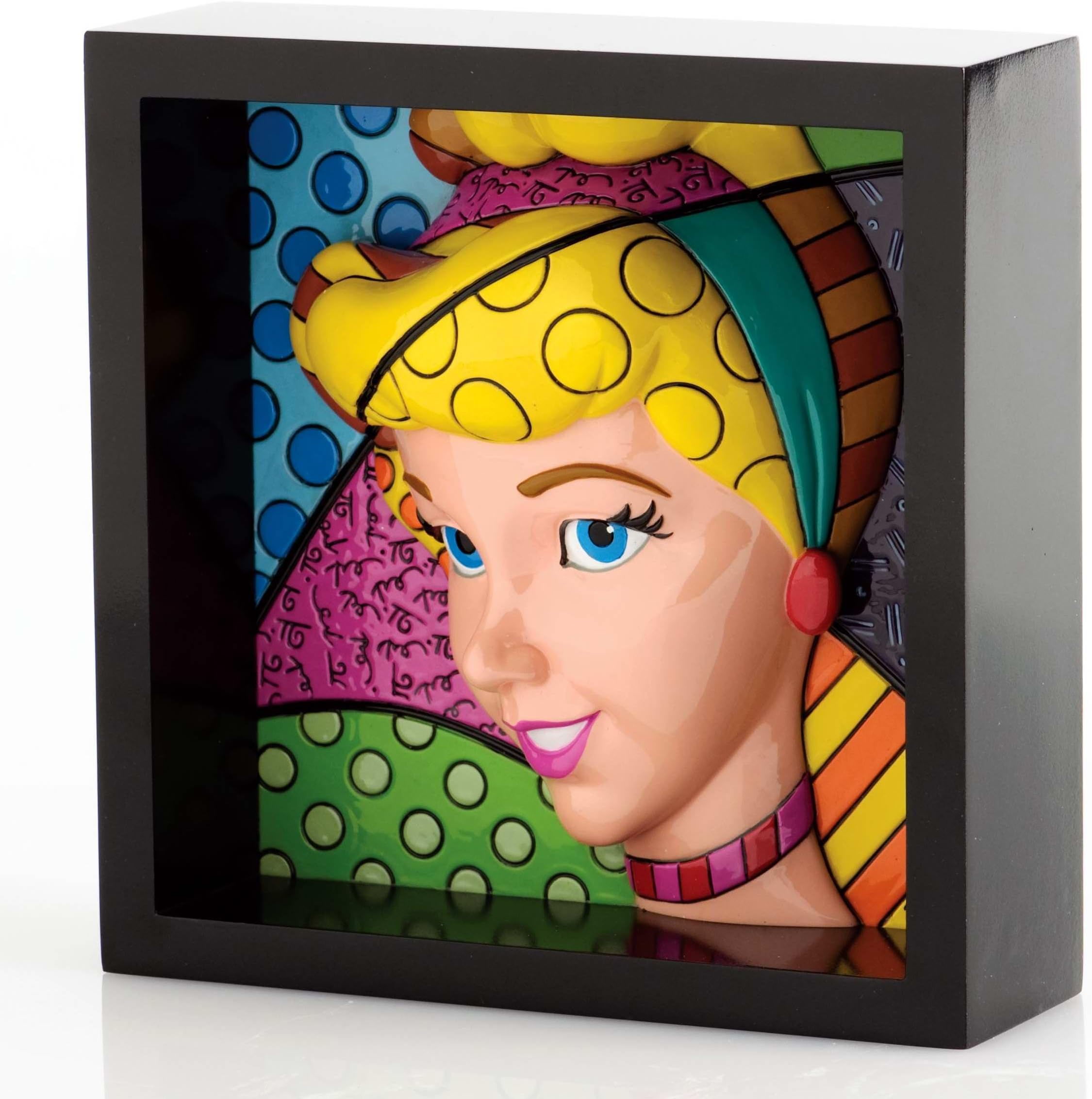 Romero Britto Disney Cinderella Pop Princess Art Block Display 4033869 New