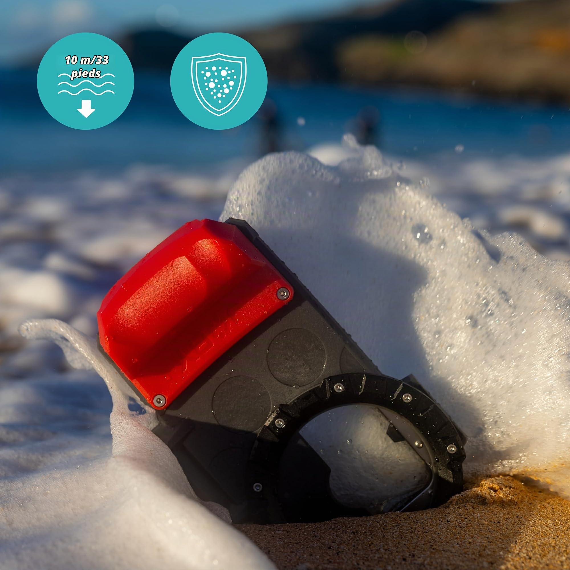 JOBY SeaPal Caisson Étanche pour Smartphone Jusqu’à 10m - pour Créer des Photos et Vidéos d’Action dans l’Eau - Surf Plongée Pêche Voyage - Compatible iPhone et Samsung S24/23/22