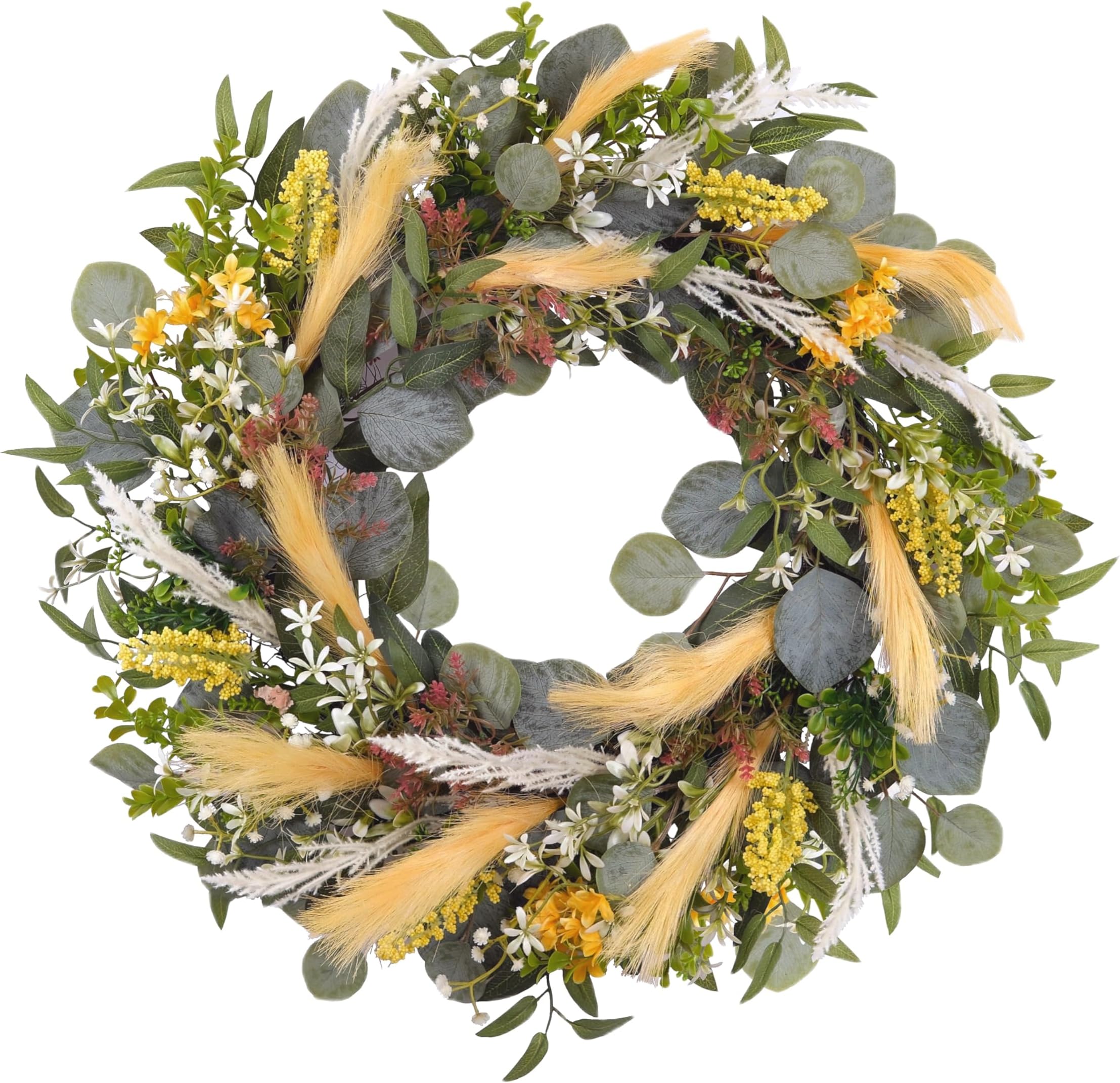 The Wreath Depot Pennsgrove Winter Wreath 24 Inch, Full
