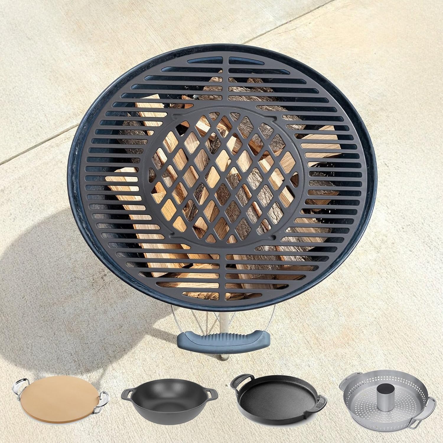 Premium Cast Iron Grill Grates for Weber 22-inch Jamaica Ubuy1