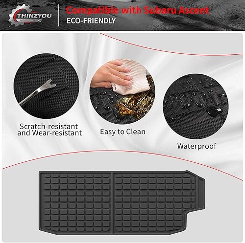 Vista 189 de Alfombrilla de carga compatible con Nissan Pathfinder 2022-2024 2025, forro de carga TPE para todo tipo de clima, accesorios Pathfinder 2023