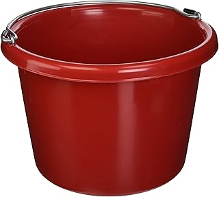 FORTEX INDUSTRIES 280046 Utility Pail Red, 8 Quart