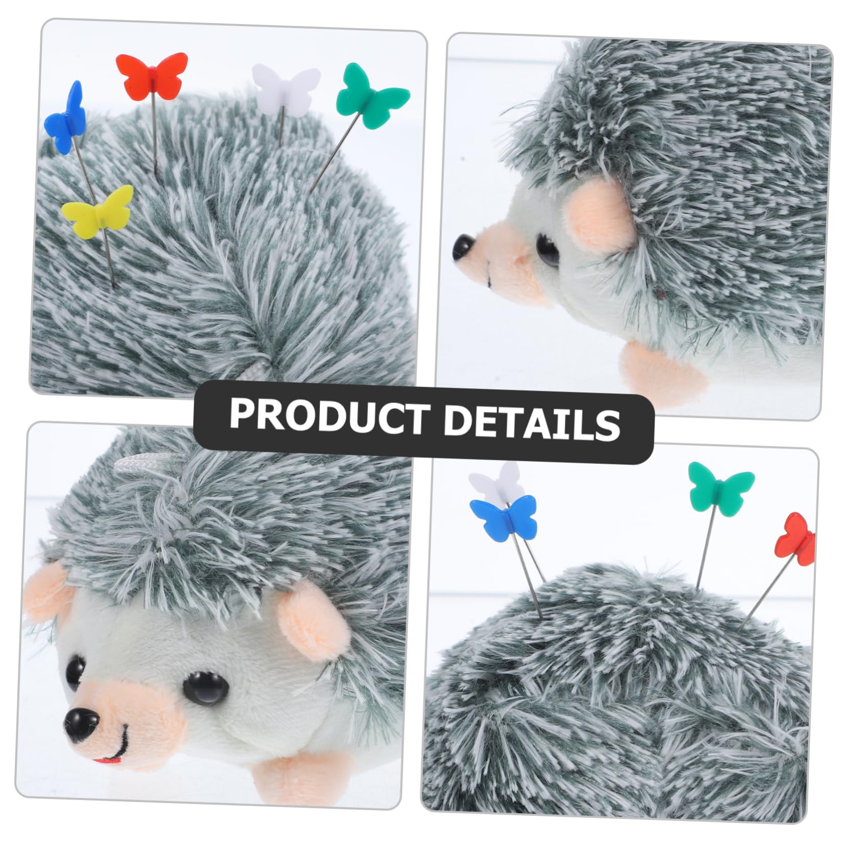 HOODANCOS 3juegos Alfiletero Portátil Forma De Erizo Alfileres De Kit De Costura y Divertido Para Manualidades y Decoración
