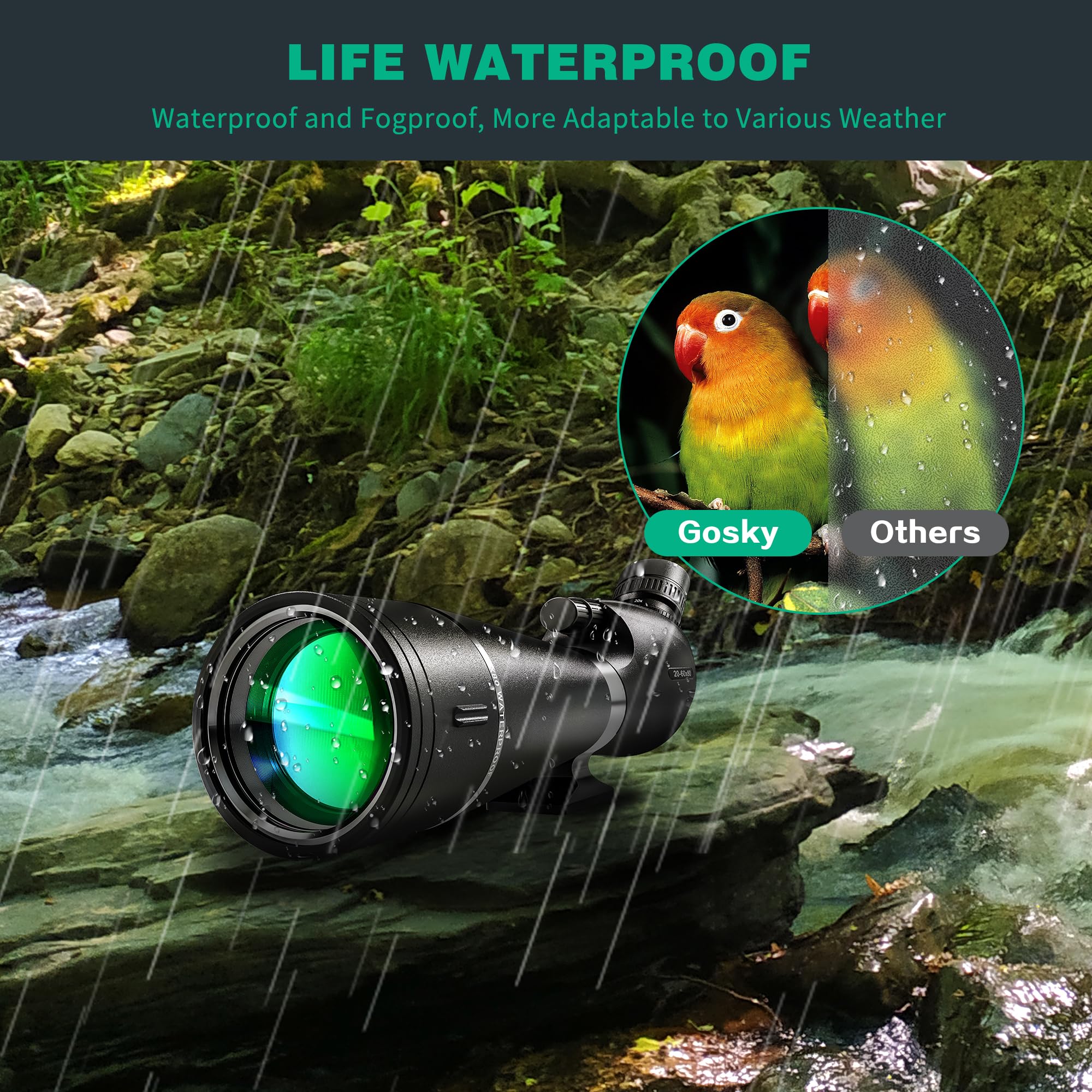 Ｇｏ-Ｐｈｉｓｈ　ｙaｋｐａｃ６０ｍ Amazon.com: Gosky 20-60x60 HD Spotting Scope with Tripod