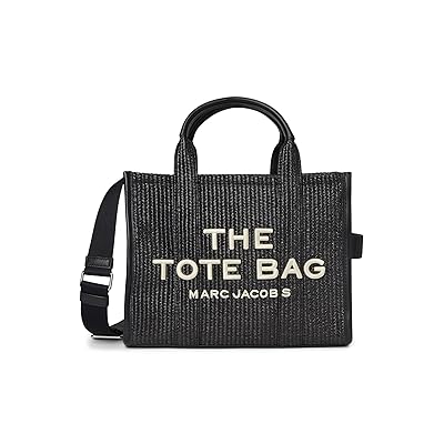 Marc Jacobs The Woven Medium Tote Bag Handbags Black, Cotton/Polypropylene
