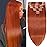 20inch Clip in Hair Extensions Real Human Hair, 120g 8pcs Double Weft with 18clips Clip on Hair Extensions Smooth Human Extensions for Women Brazilian Remy Human Hair (350 Copper)