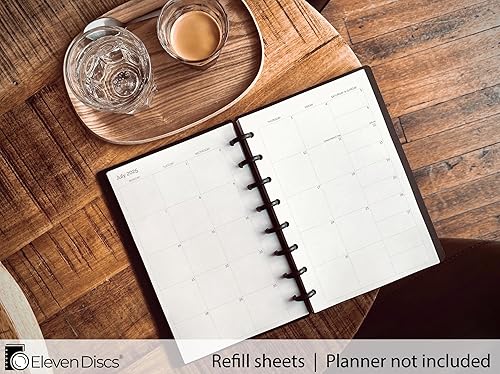 Miniatura 10 de Repuestos de papel de alta calidad para discos perforados para Circa, Arco, TUL, Agenda diaria sin fecha