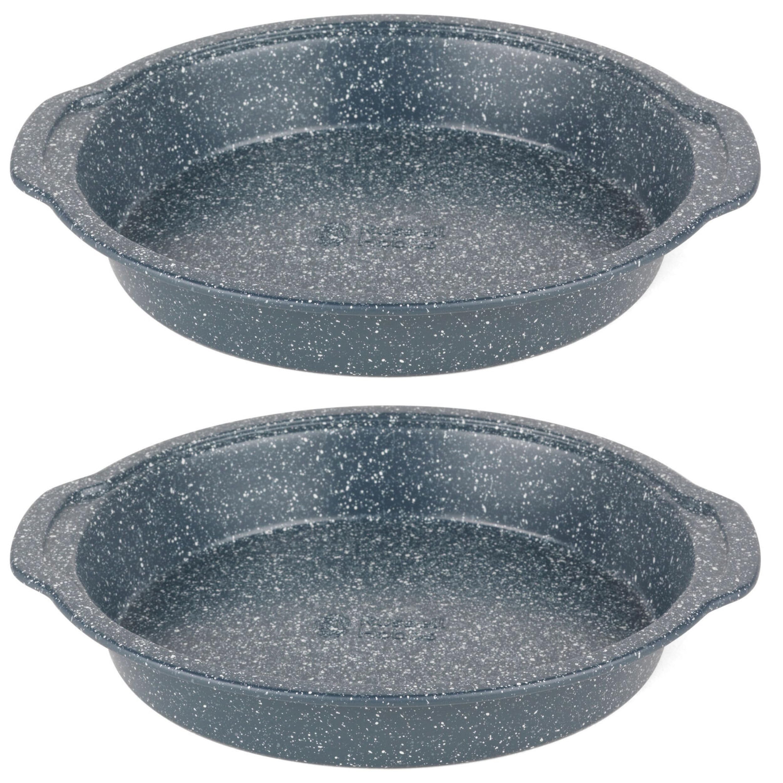 Russell Hobbs COMBO-5442 26cm Cake Tin – Set of 2 Non-Stick Round Baking Pan, Cheesecake Tin with Carry Handles, Carbon Steel Bakeware, PFOA Free, Oven Safe up to 220°C, Easy to Clean, Twin Pack