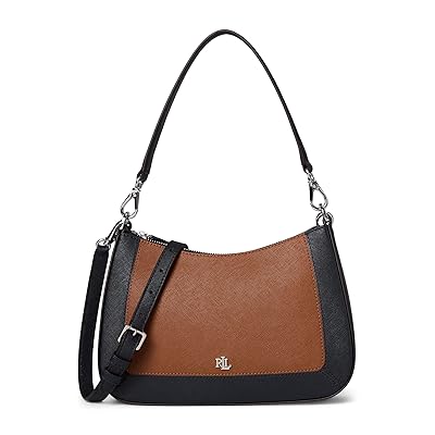 Lauren Ralph Lauren Crosshatch Leather Medium Danni Bag Shoulder Women