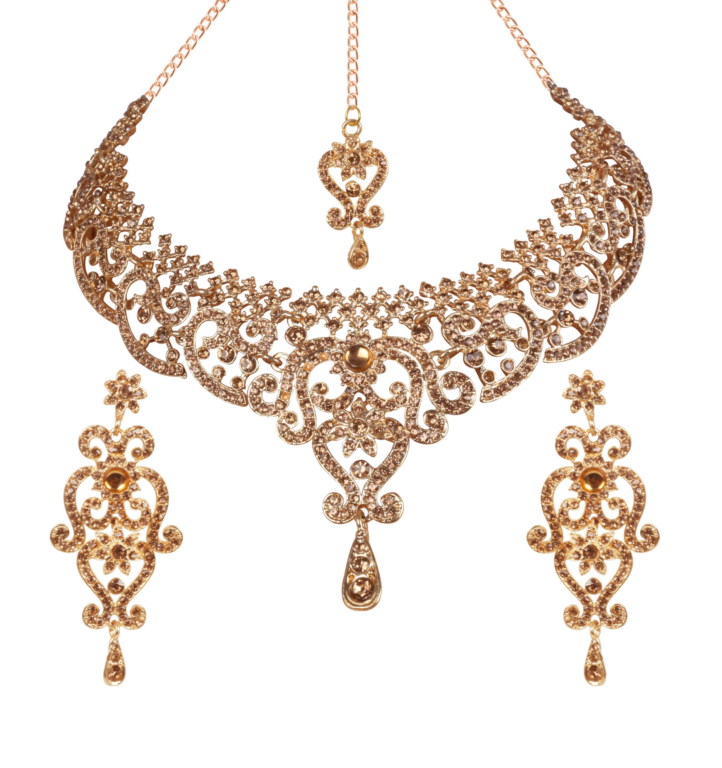 Touchstone Indian Bollywood Enchanting sleek Bracelet Hand Crafted Rhinestone Crystal in Gold or Silver Tone for Women.