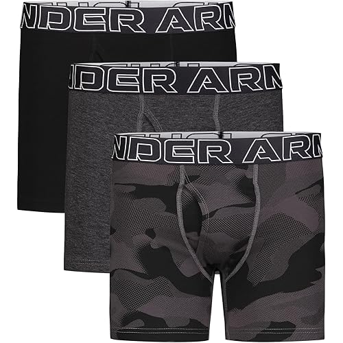 Under Armour boys Charged Stretch Boxer Jock, Lightweight & Smooth Stretch Fit