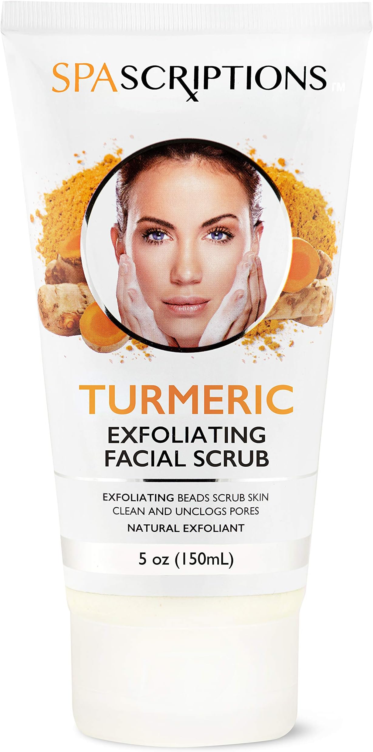 Face Exfoliating Scrub with Turmeric - Face Wash - 5 Oz
