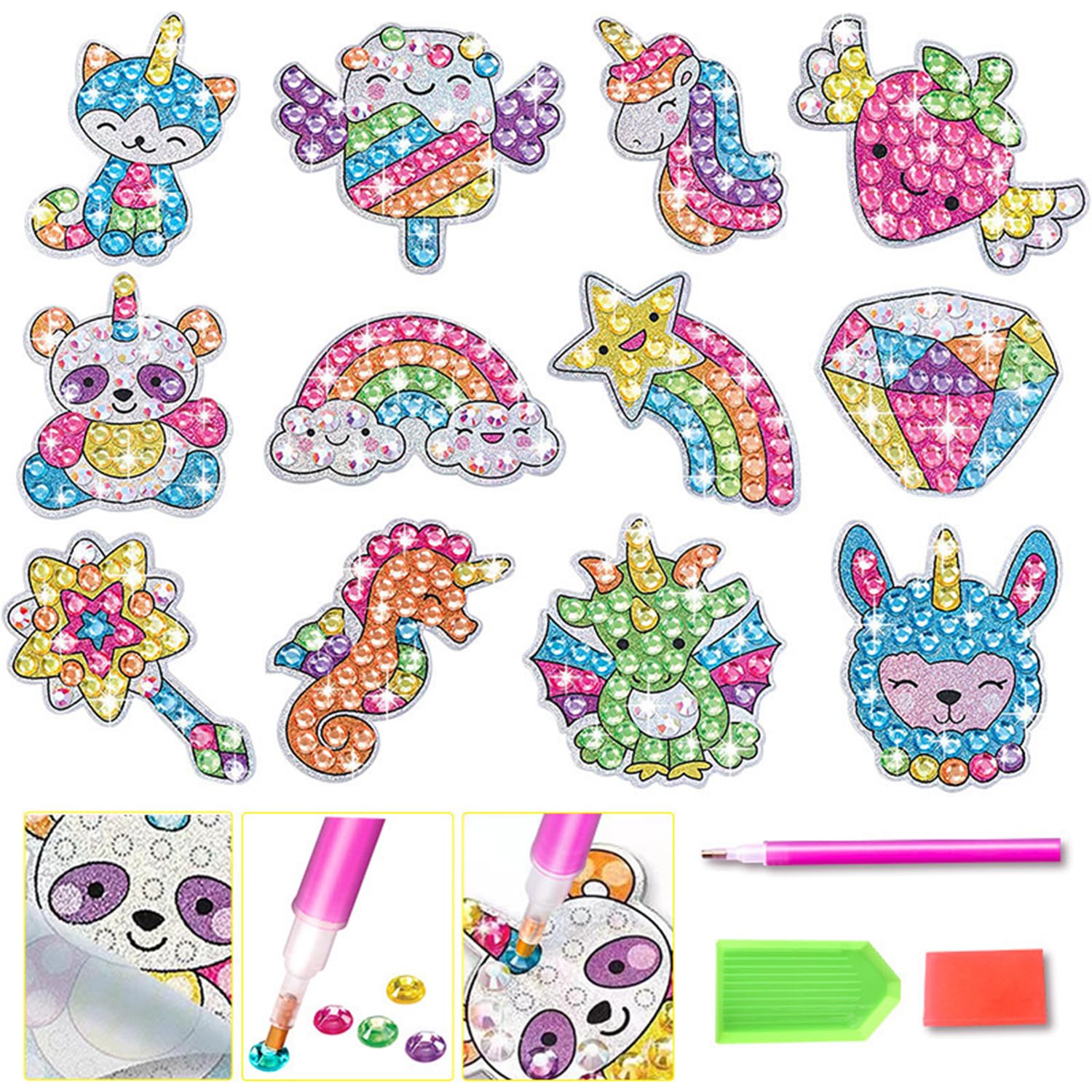 Amazon.co.jp: LIKENNY 5D DIYダイヤモンドアート ステッカー 子供用