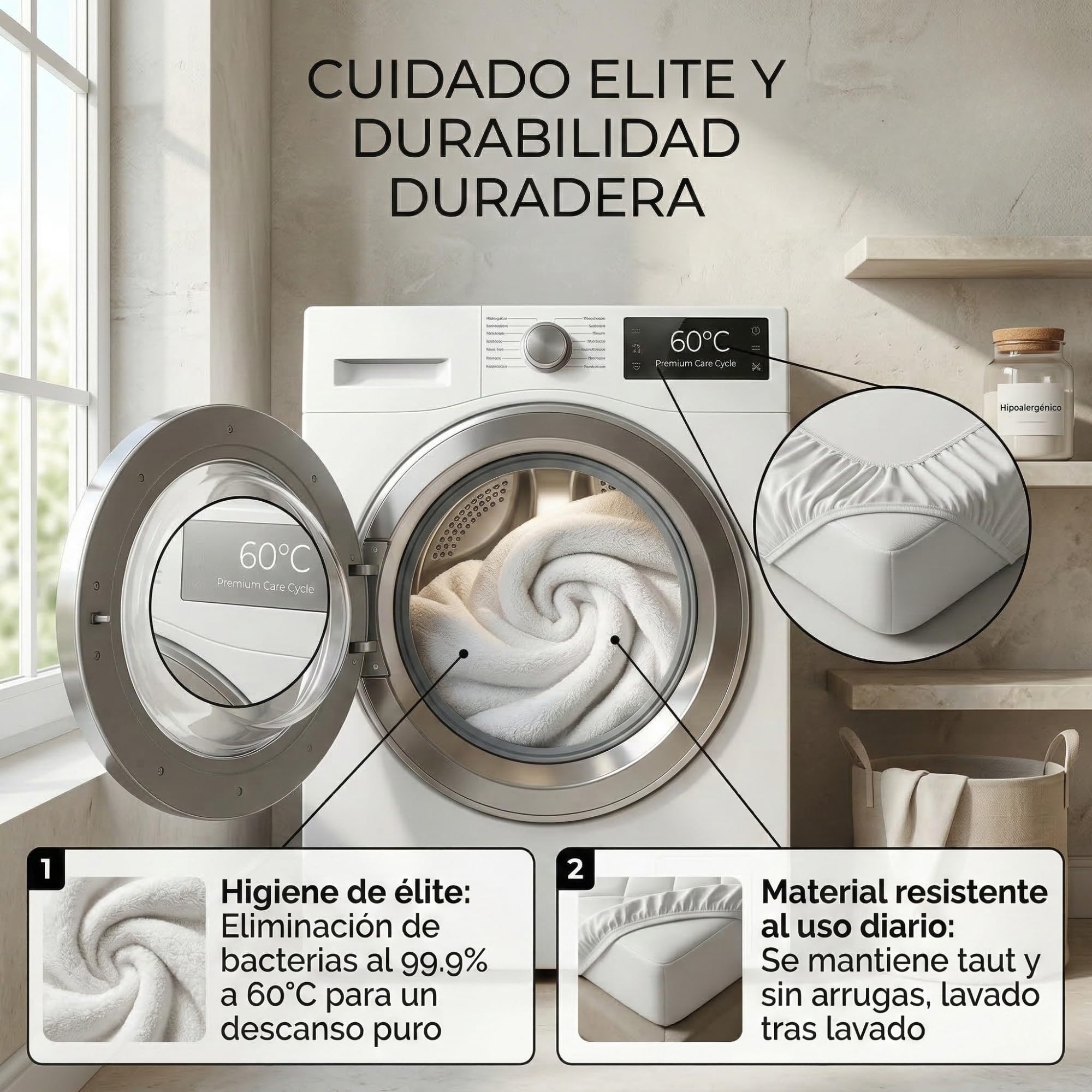 Degrees Home – Coprimaterasso Impermeabile (160X190/200) – Proteggi Materasso Traspirante Tipo Lenzuolo con Angoli, Bonnet 32 cm, Antiacaro, Certificato Oeko-Tex
