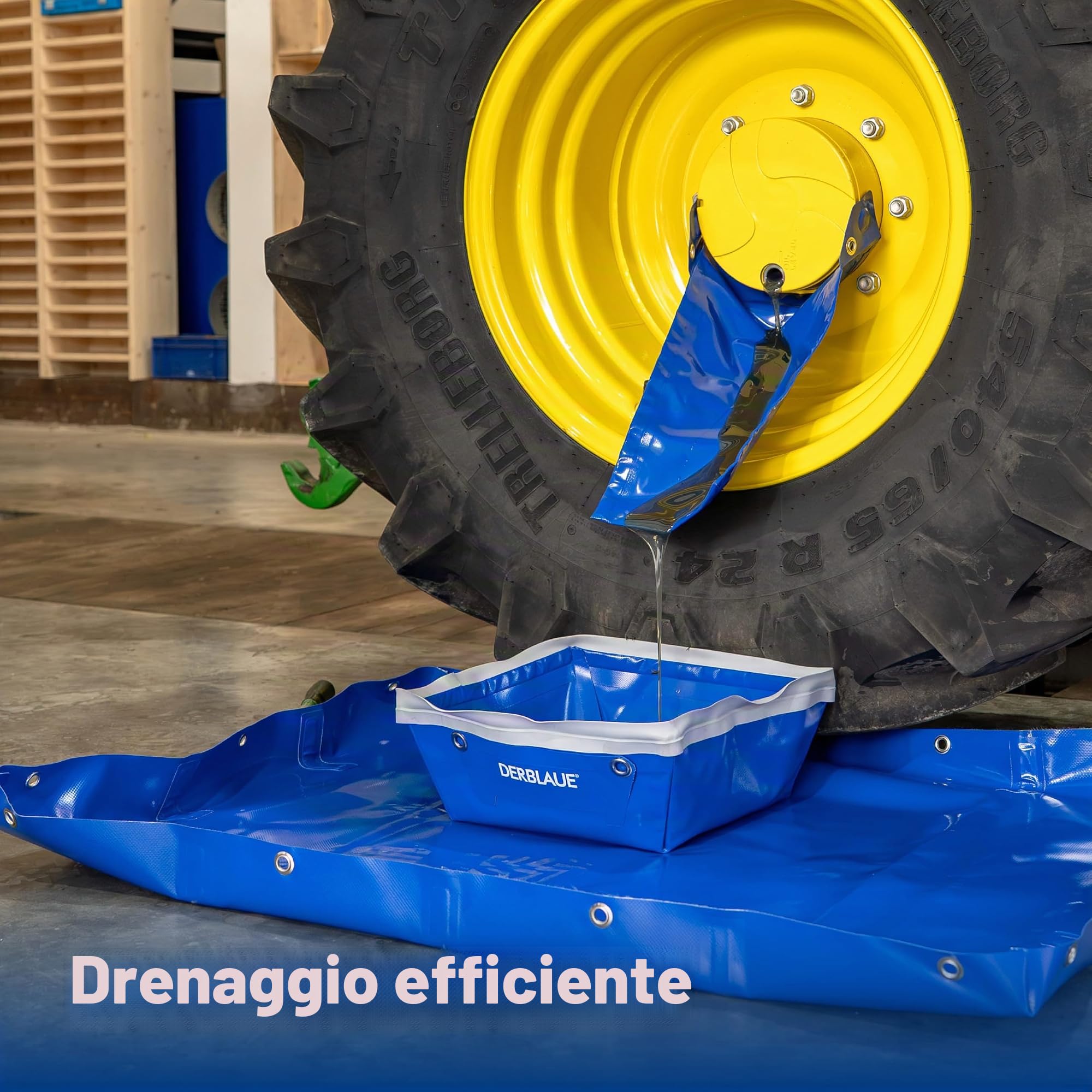 DERBLAUE® DERBLAUE® Scivolo per cambio olio – Accessori per vasche di raccolta per lavorare con H2O e HYD