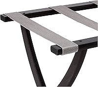 Vista 11 de Wooden Mallet Designer Curve Leg - Portaequipajes, correas grises, roble claro