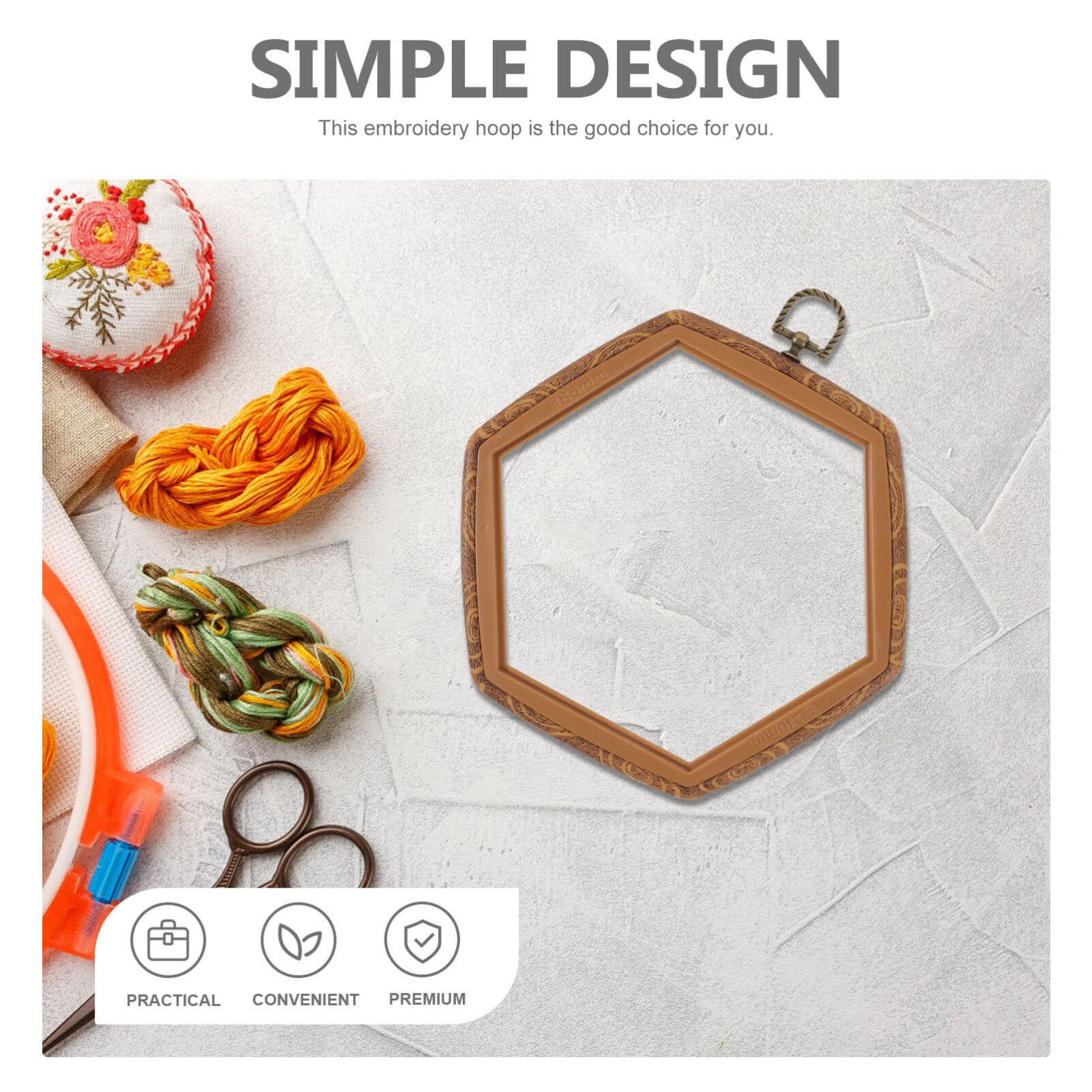 Amazon.co.jp: OHPHCALL 六角形 刺繍枠 フレーム 再利用可能な