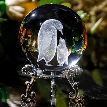 Amazon.co.jp: 3D クリスタルボール 母 子供 ペンギン 置物 ガラス Amazon.co.jp: 3D クリスタルボール 母 子供 ペンギン 置物 ガラス