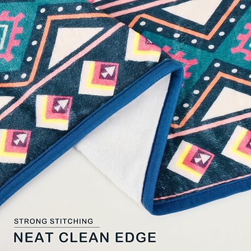 Miniatura 6 de Yinhua Manta bohemia de franela para sofá, manta de otoño para todas las estaciones, manta ligera de granja para exteriores, manta de cama suave